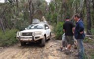 22-Demon drives around the bog hole on McGuires Track